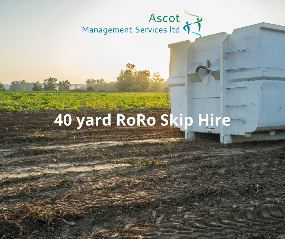 40-yard roll on roll off skip hire service in the Bearsden area of Glasgow