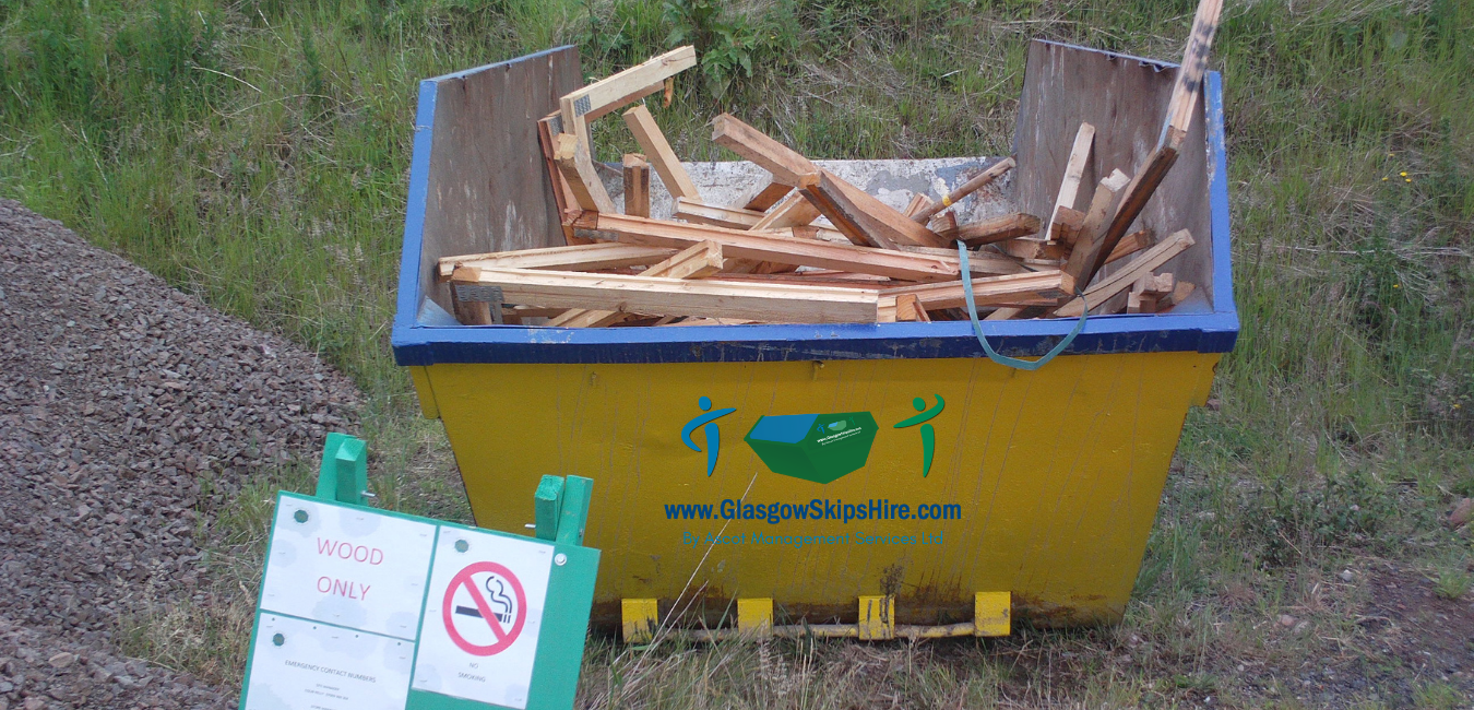 Book 8 yard garden waste skip hire online in Bearsden