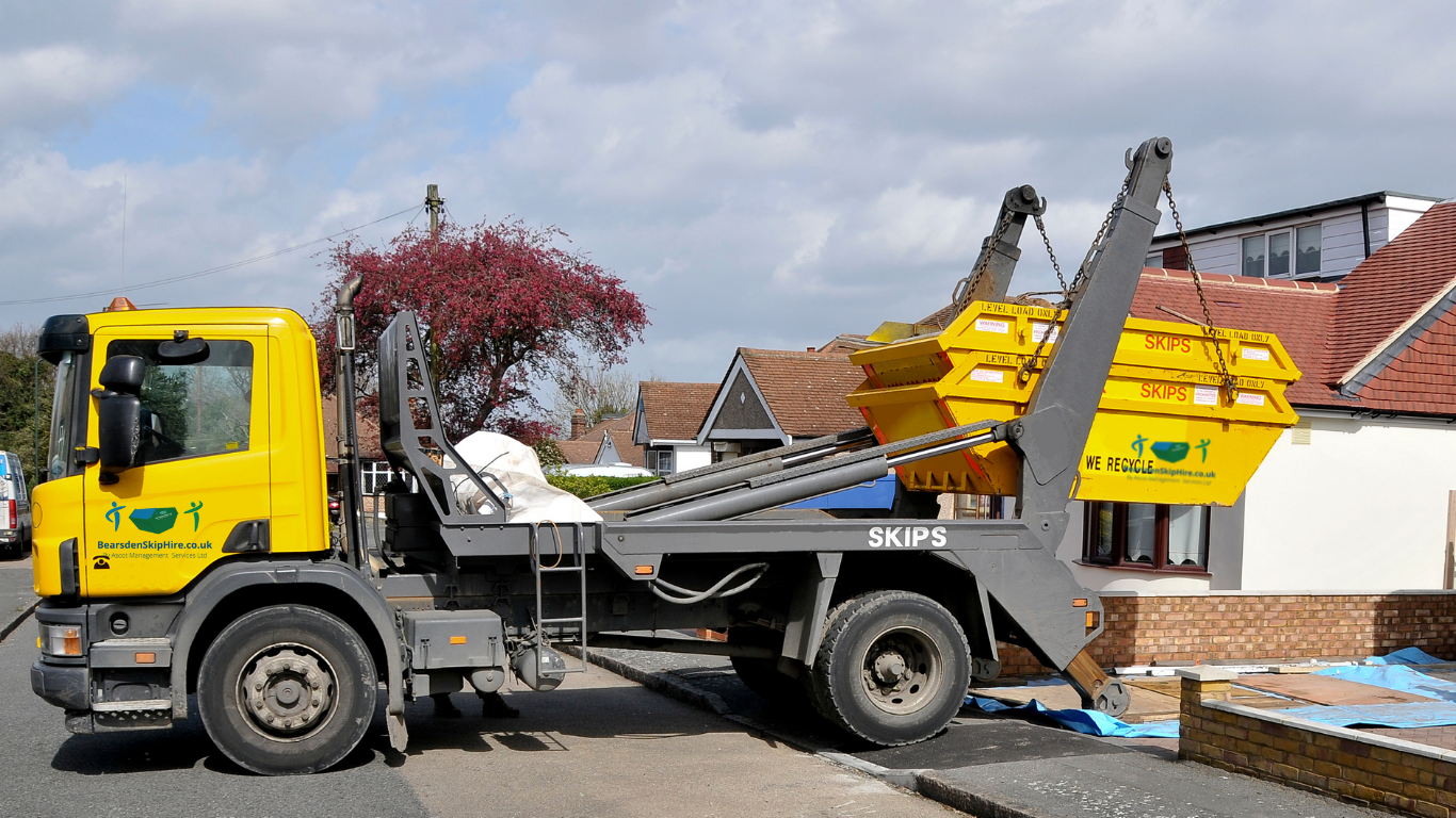  8-yard Garden waste skip hire by Bearsden Skip Hire, click here