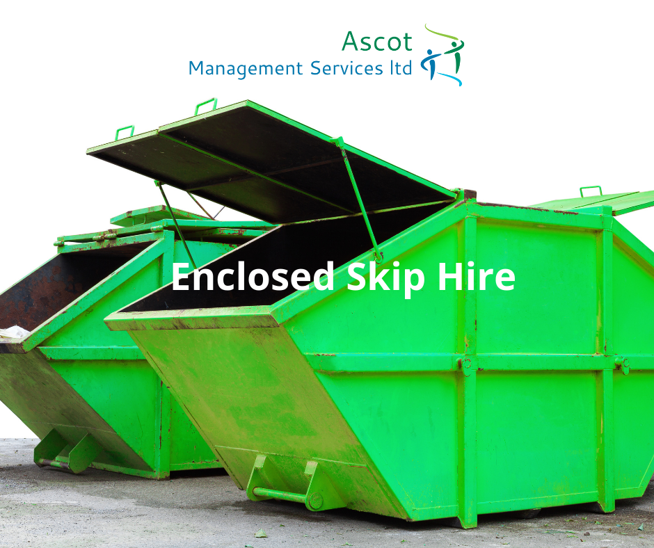 enclosed and lockable skip hire service in the Bearsden area of Glasgow
